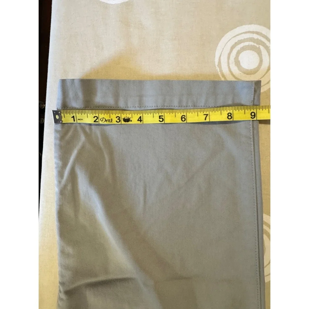 L.L.Bean Chino Classic Fit Pants Mens 42x29 Light Grey Coolmax Preppy Neutral - Picture 15 of 15